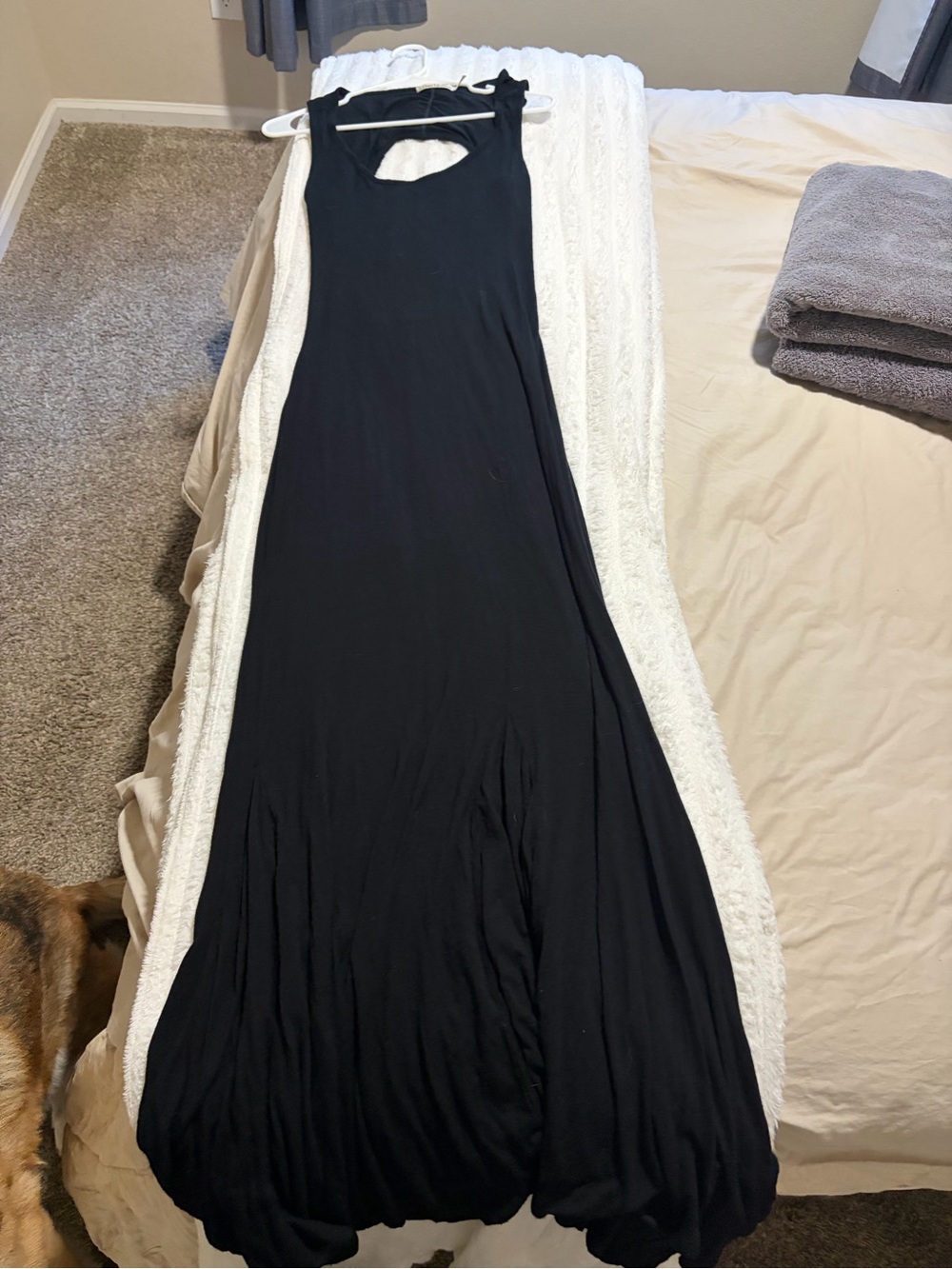 Liberty Love Black Sleeveless Maxi Dress with Back Cutout